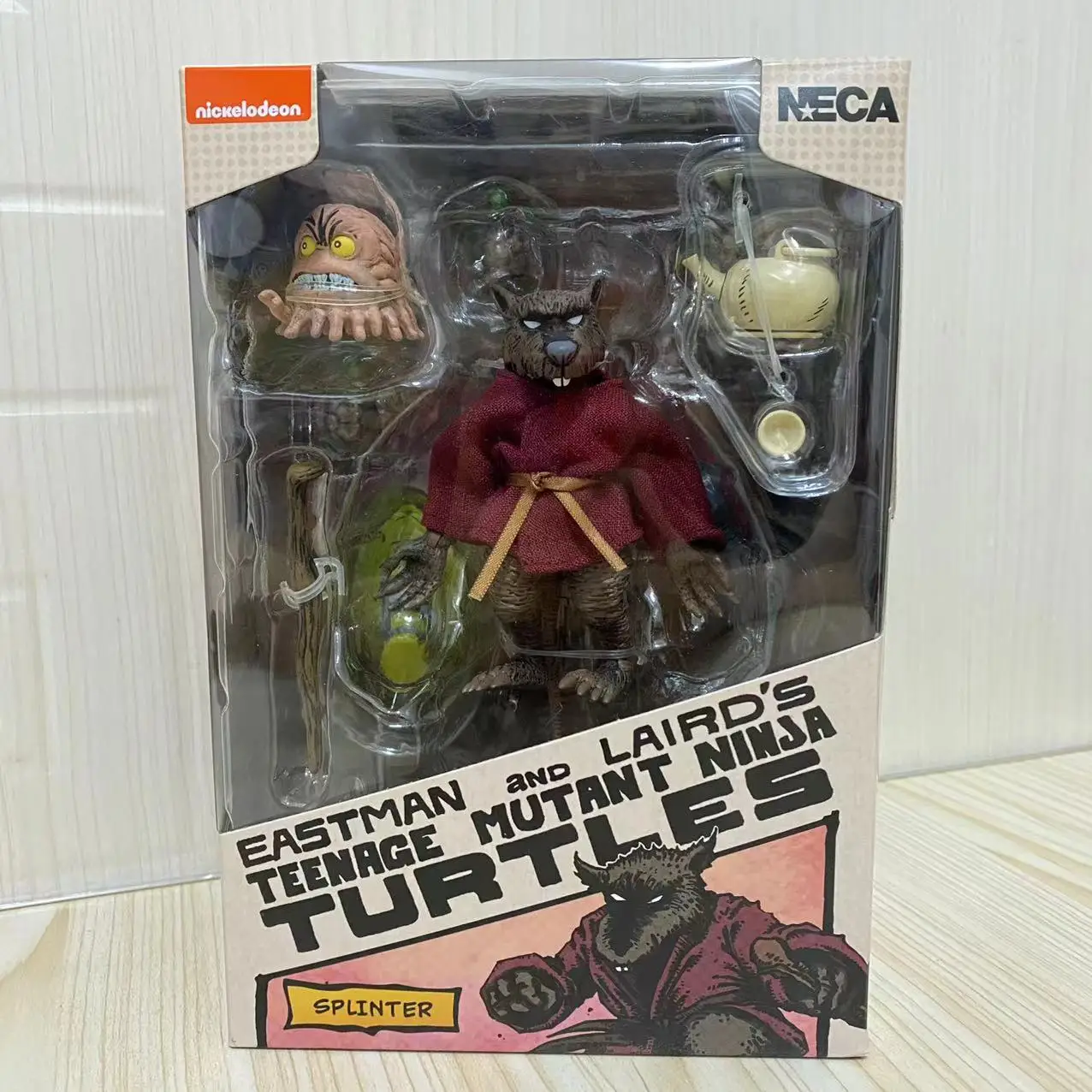 Original NECA 54309 Splinter Teenage Mutant Ninja Turtles (Mirage Comics) 7inch Halloween Gift In Stock Action Figure Model Toy