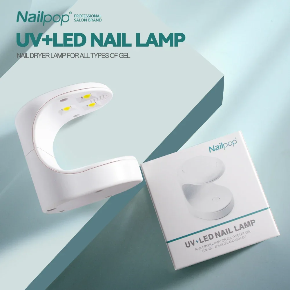 NAILPOP-소형 네일 램프 건조기, UV LED USB 램프, 매니큐어 경화 젤 폴리시, 달걀 모양 디자인 기계, 단일 손가락 네일 아트 도구