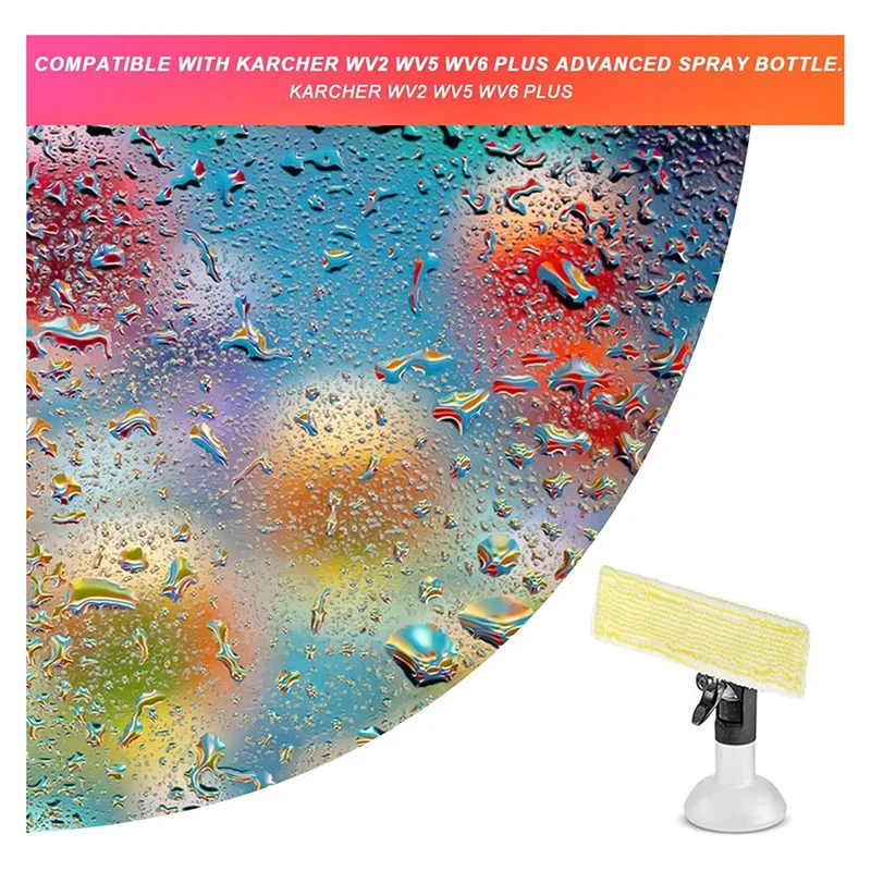 BAAN-6 шт. сменный чехол для швабры из микрофибры для Karcher WV2 WV5, ткань из микрофибры для мытья окон, аксессуары для мытья окон