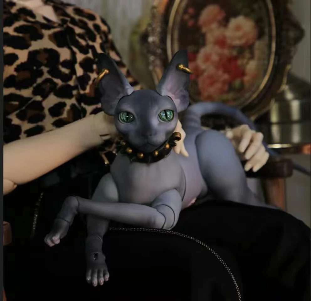 SD Doll Popovy The Sphinx 1/4  Quality Articulated Puppet Nude Dolly Model Collection Toy Birthday Gift