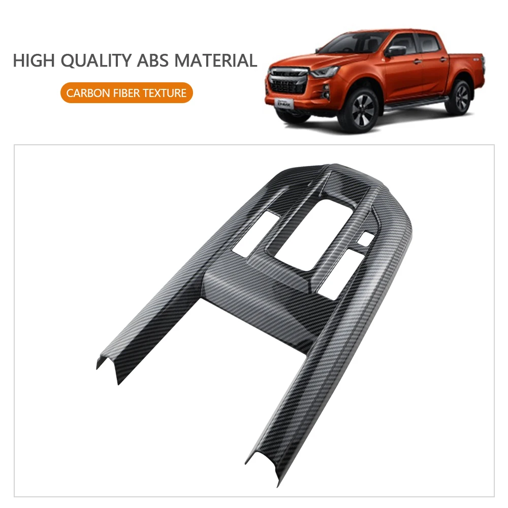Schalthebelabdeckung für Isuzu D-Max Dmax 2021 2022 2023 2024 LHD Mittelkonsolen-Zierleiste Dekorationsaufkleber Zubehör – Detail 2