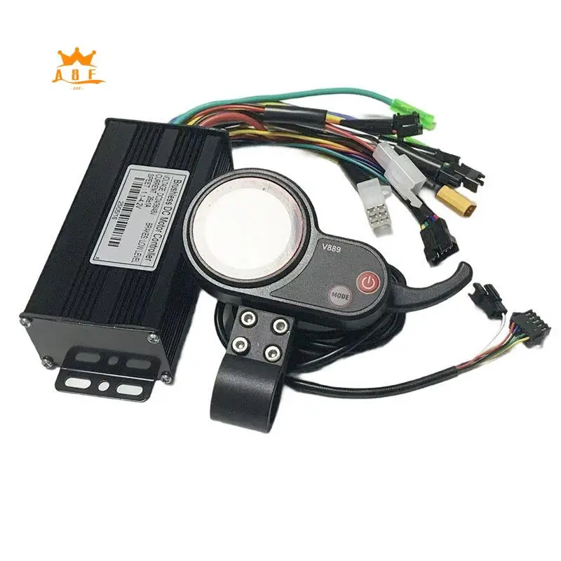 

A08E-E-Bike 26A Sine Wave 3-Mode Controller With 24V 36V 48V Color Display For Brushless Motor 500W 750W E-Bicycle Scooter