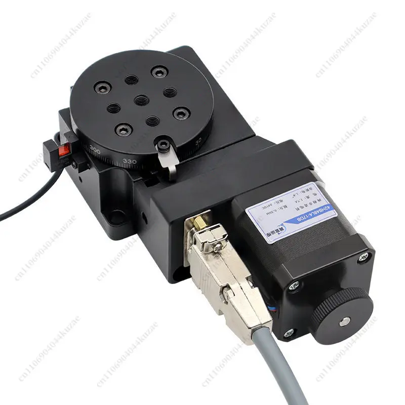 Hollow Precision Electric Rotary Indexing Table, Lifting XY Stage with Integrated Drive for Automated Machining Assembly
