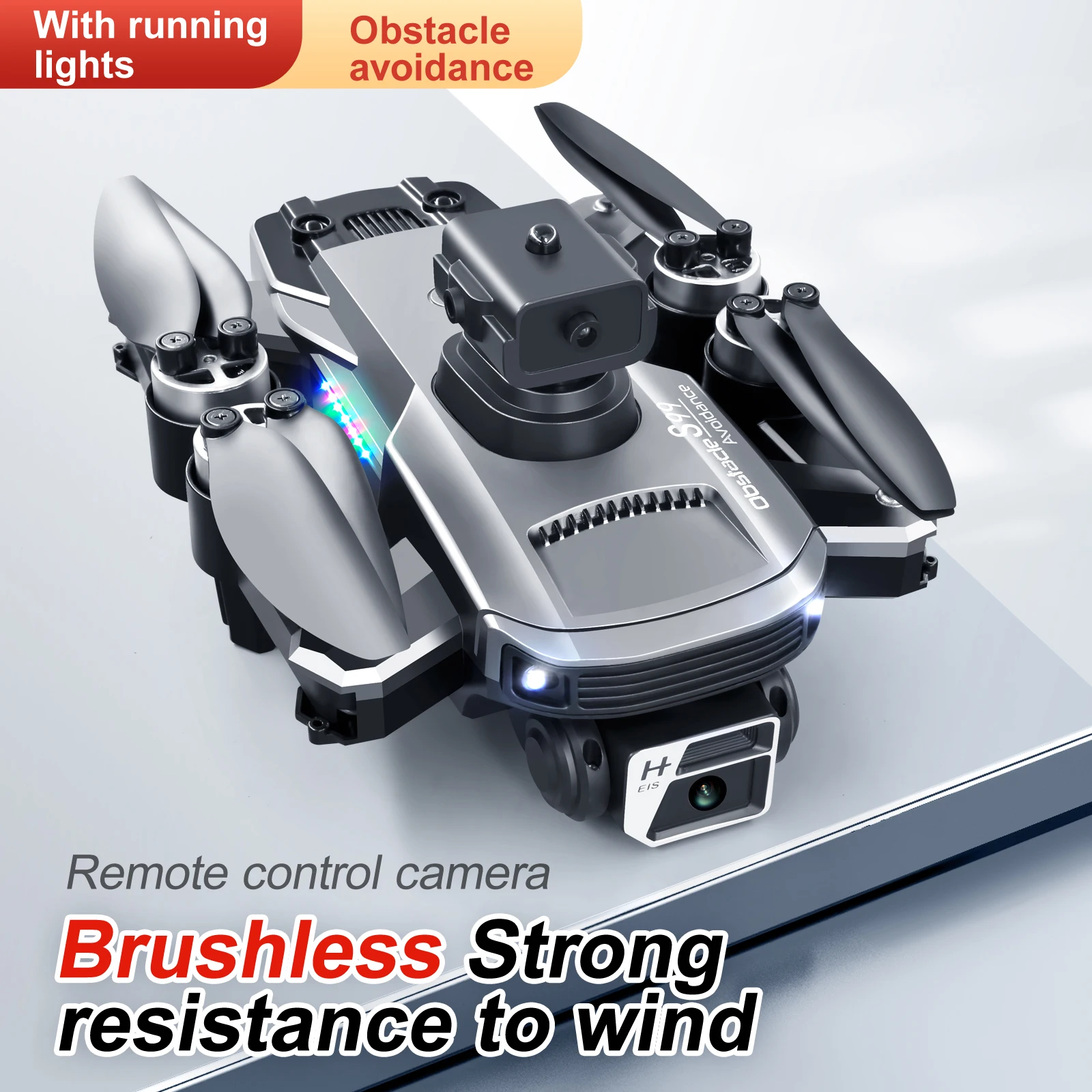 S99 Max Mini Drone Brushless Four sided Obstacle Avoidance Dual Camera Drones Optical Flow Electric Remote Control Dron Toys