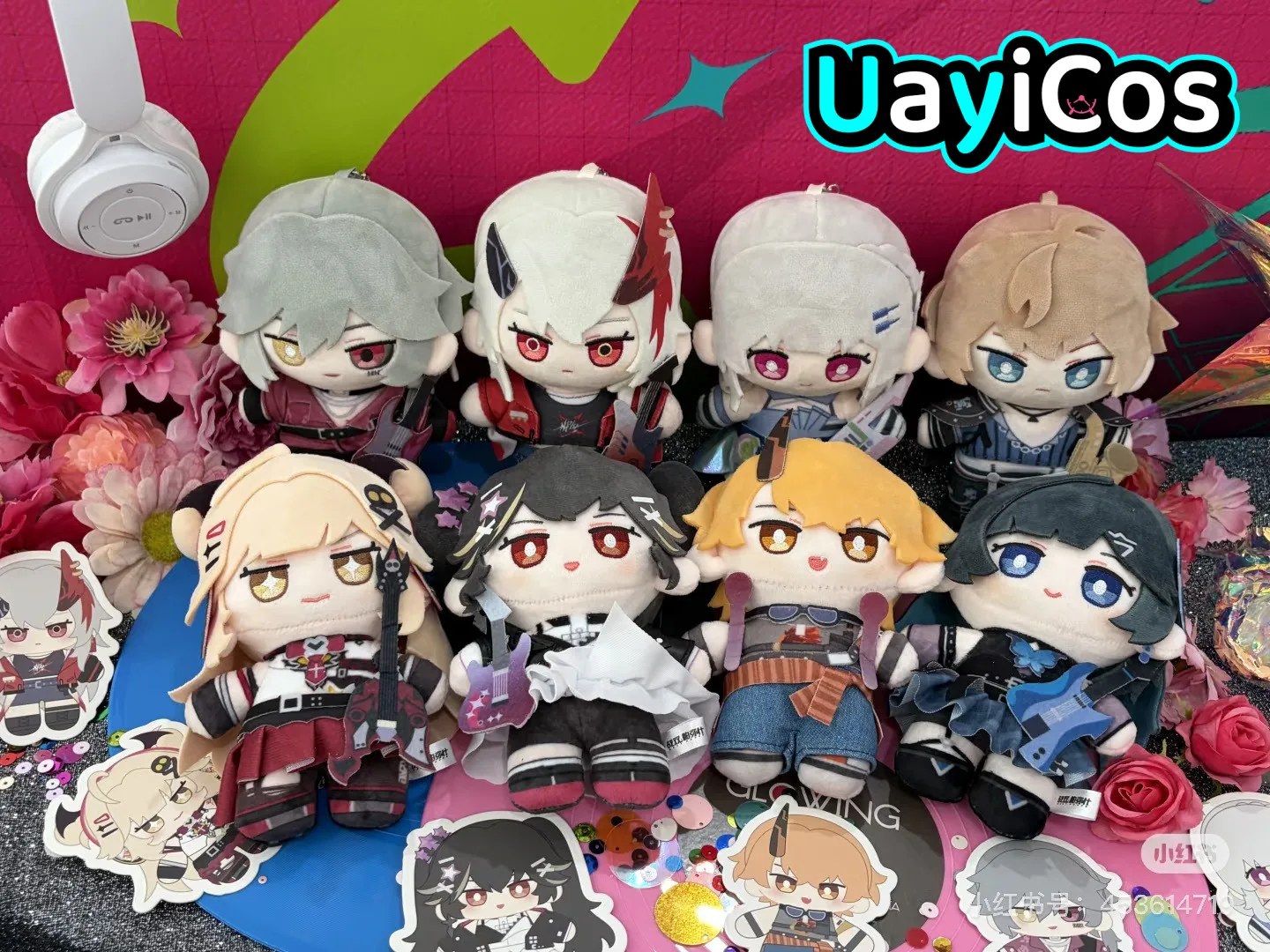 In stock Official PUNISHING: GRAY RAVEN Lee Lucia Kamui Stuffed Plushies Doll Keychain One Heart One Hertz Anime Game Toy Costum
