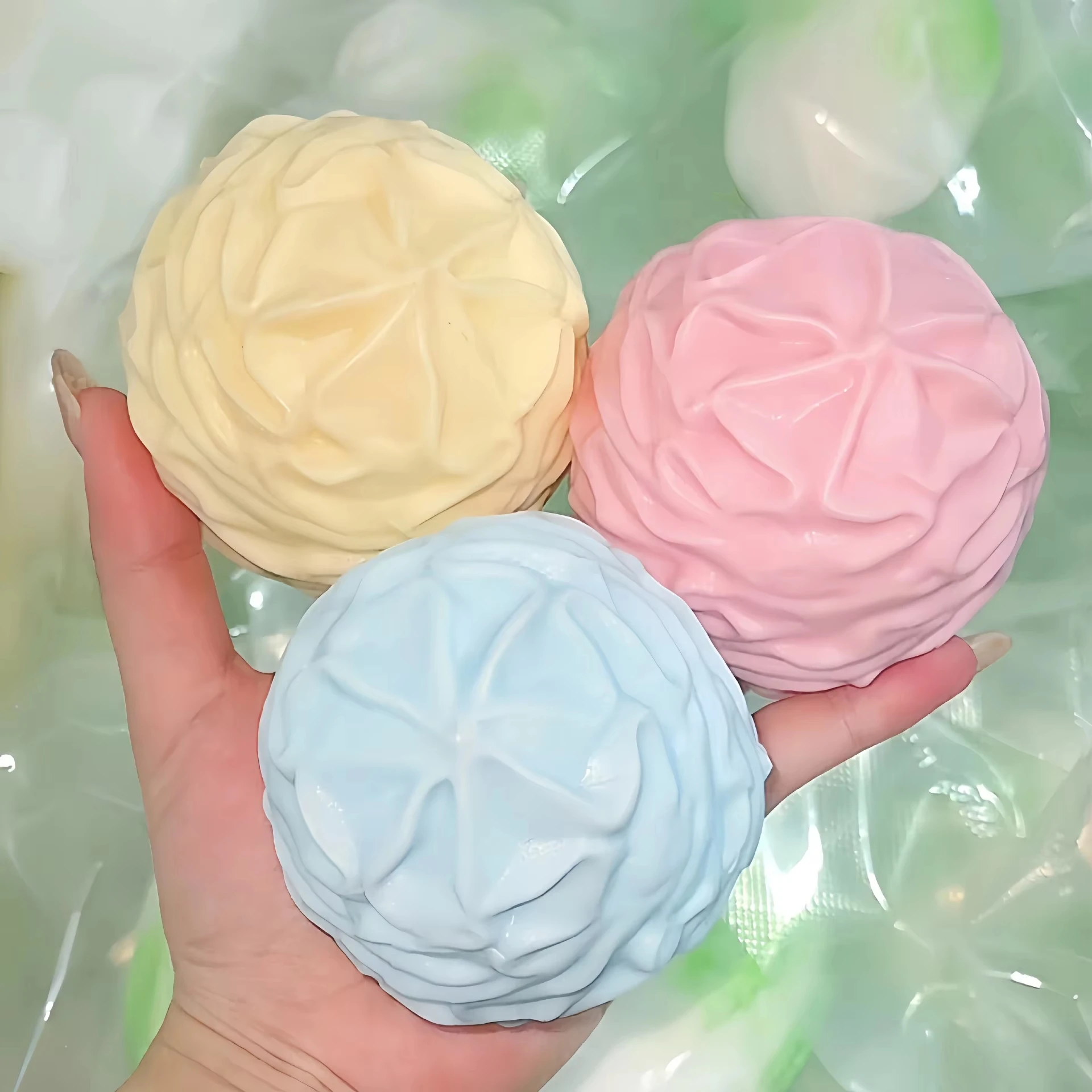 Soft Squishy Whipping Cream Stress Ball Moldable Squeeze ASMR Sensory Fidget Toy Non-Bounce Anti Anxiety Relief Toys for Adults