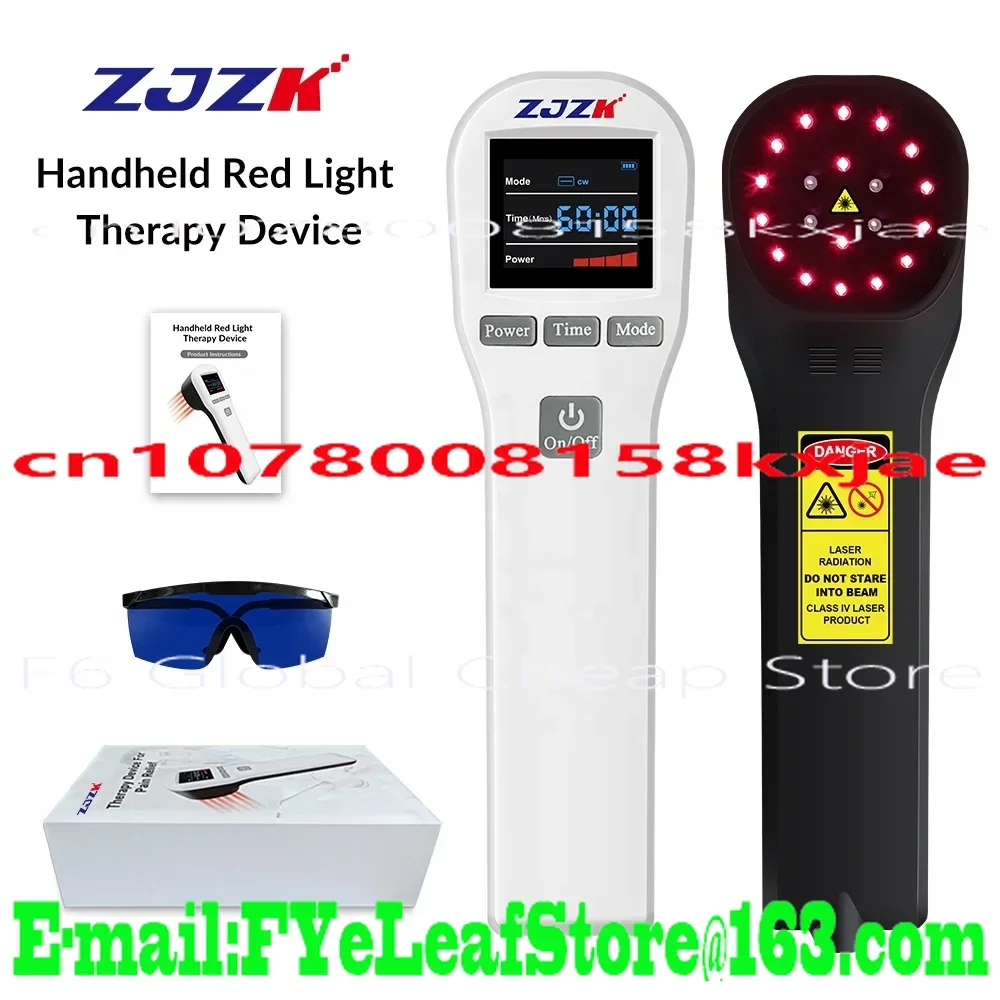 

ZJZK 808nm 650nm Cold Therapy Device Professional Muscle Massager Relaxation Treatment for Neck Pain Reliever
