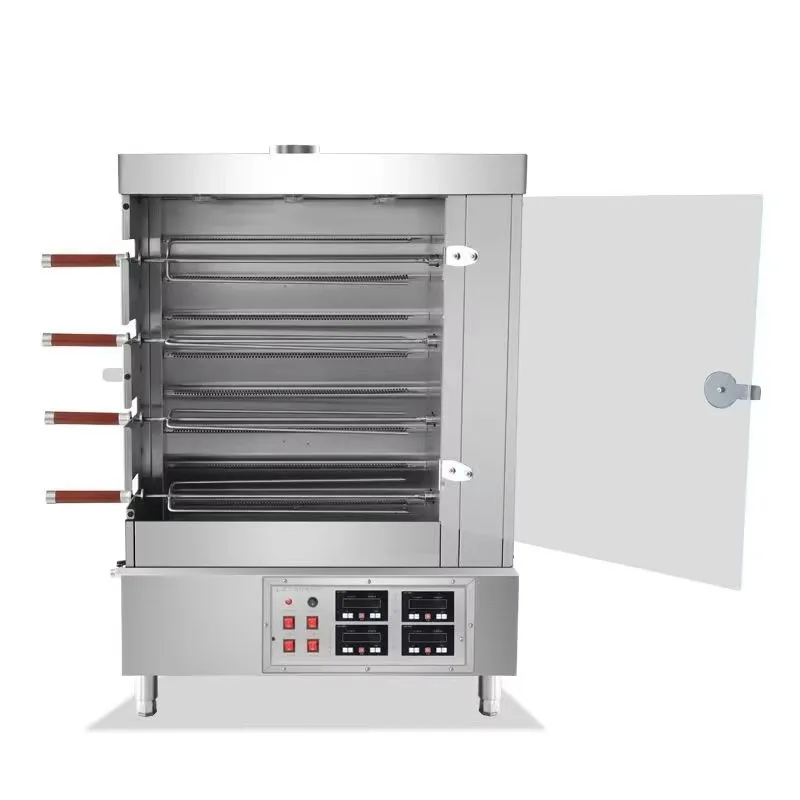 

High Productivity 220V Rotary Roaster Automatic Chicken Rotisserie Machine for Commercial Cooking Snack Restaurant Home Use