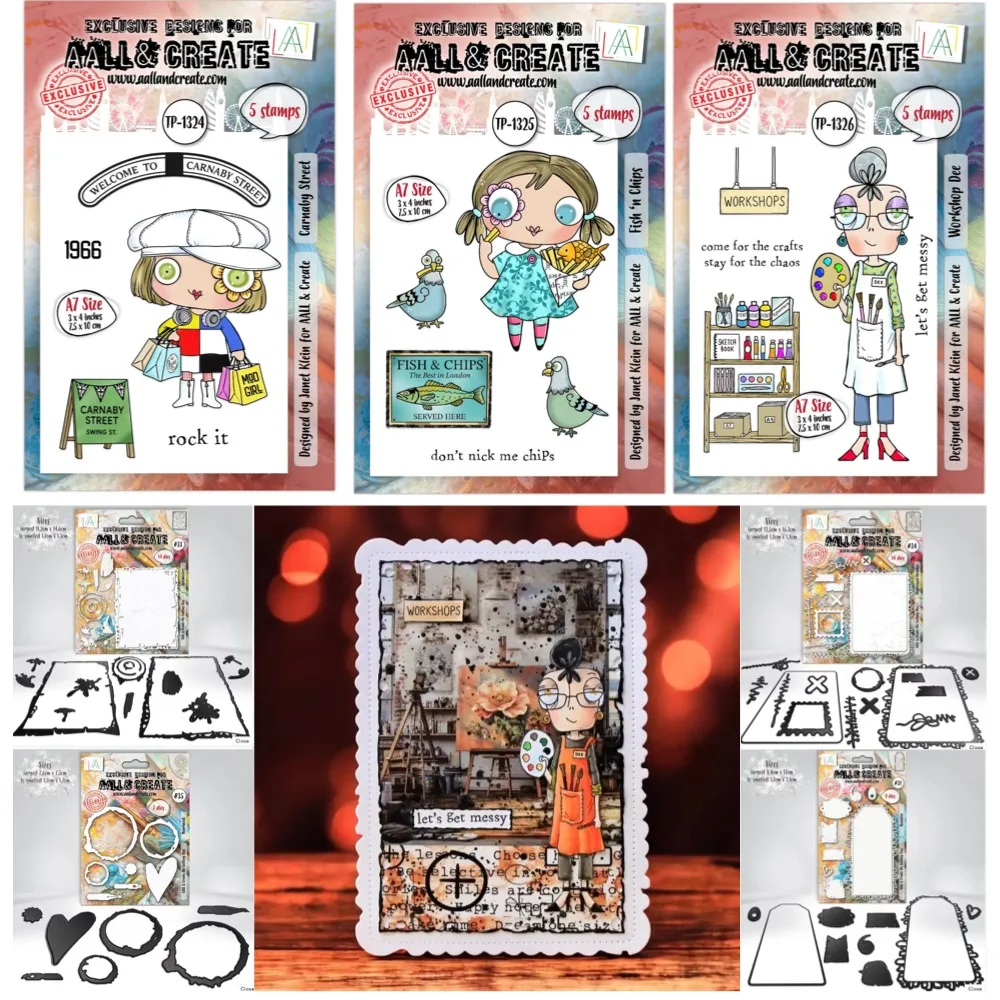 

new Box and Little Girl Metal Cut Dice and Stencil Stamps for DIY Scrapbooking Photo Album Embossing Decorative DIY Paper Cards