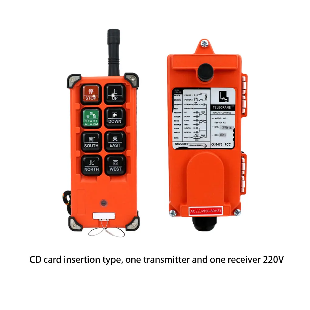 ABS Multi-Purpose F21-E1B Lift Controller With Wireless Switches Industrial Crane Remote Crane Control Lift Durable 380V