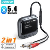 Joyroom Bluetooth 5.4 2-IN-1 Receiver Transmitter 400mAh AUX Car Adapter With LED Display for Car Music/Hands-Free Calls CB2S