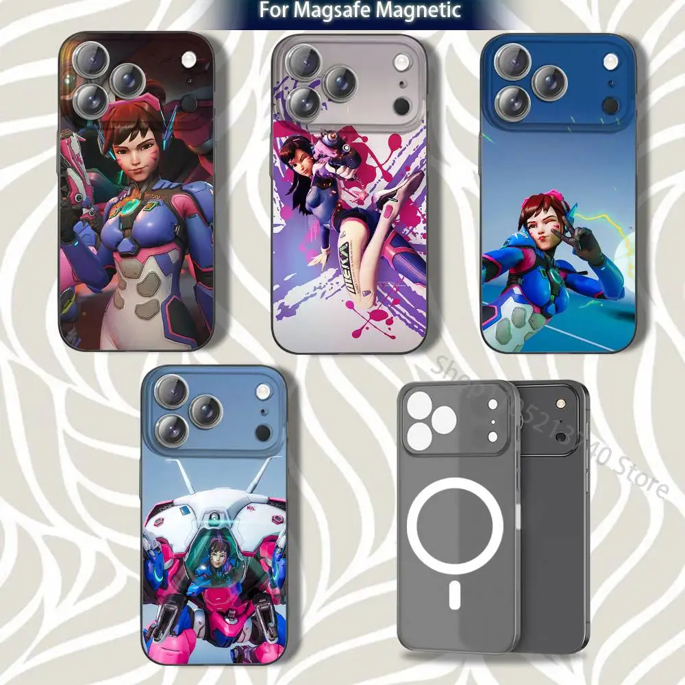 

OverwatchS COOL D-Dva-S Phone Case For iPhone 15,12,11,14,13,17,16,Plus,Air,Pro,Max,E,Mini for Magsafe Magnetic Frosted Grey