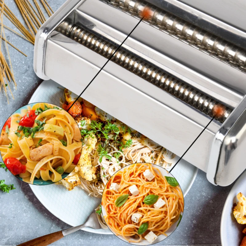

Stainless Steel Rubber Clay Machine Manual Noodle Press Rolling Dough Machine Hand Cranked Household DI Y Clay Tool durability
