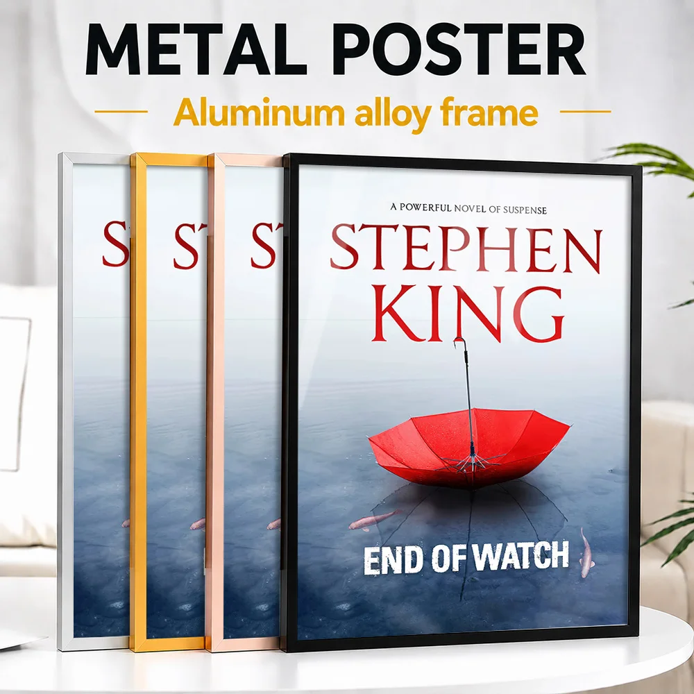 Stephen King End Of Watch Book Cover Metal Poster With Aluminum Alloy Frame Personalized Screen Tribute Wall Art For Theater