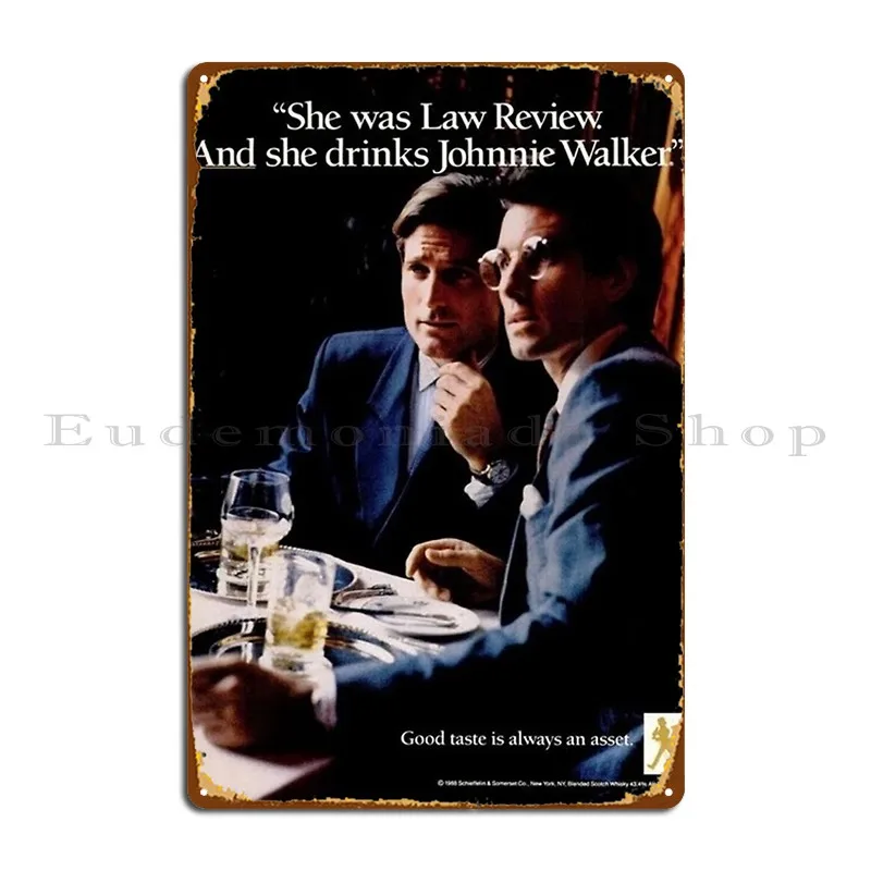 Johnnie Walker Vintage Ad Metal Signs Custom Character Home Vintage Design Pub Tin Sign Poster