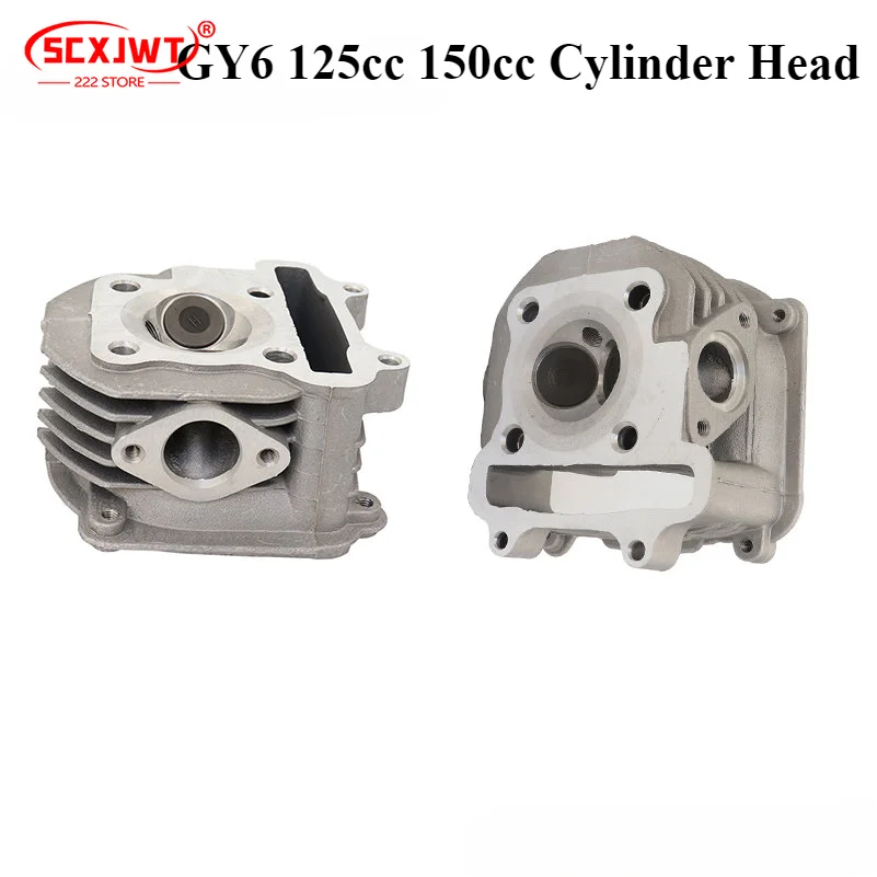 GY6 125cc 150cc Cylinder Head Assembly 52.5mm 57.4mm Scooter Moped ATV GO KART 152QMI 1P52QMI