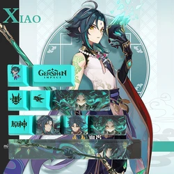 Genshin Impact Keycaps 10 Keys Hu Tao Ganyu Sangonomiya Kokomi Keycaps Mini Set OEM Profile PBT Sublimation Keycap For Mx Switch