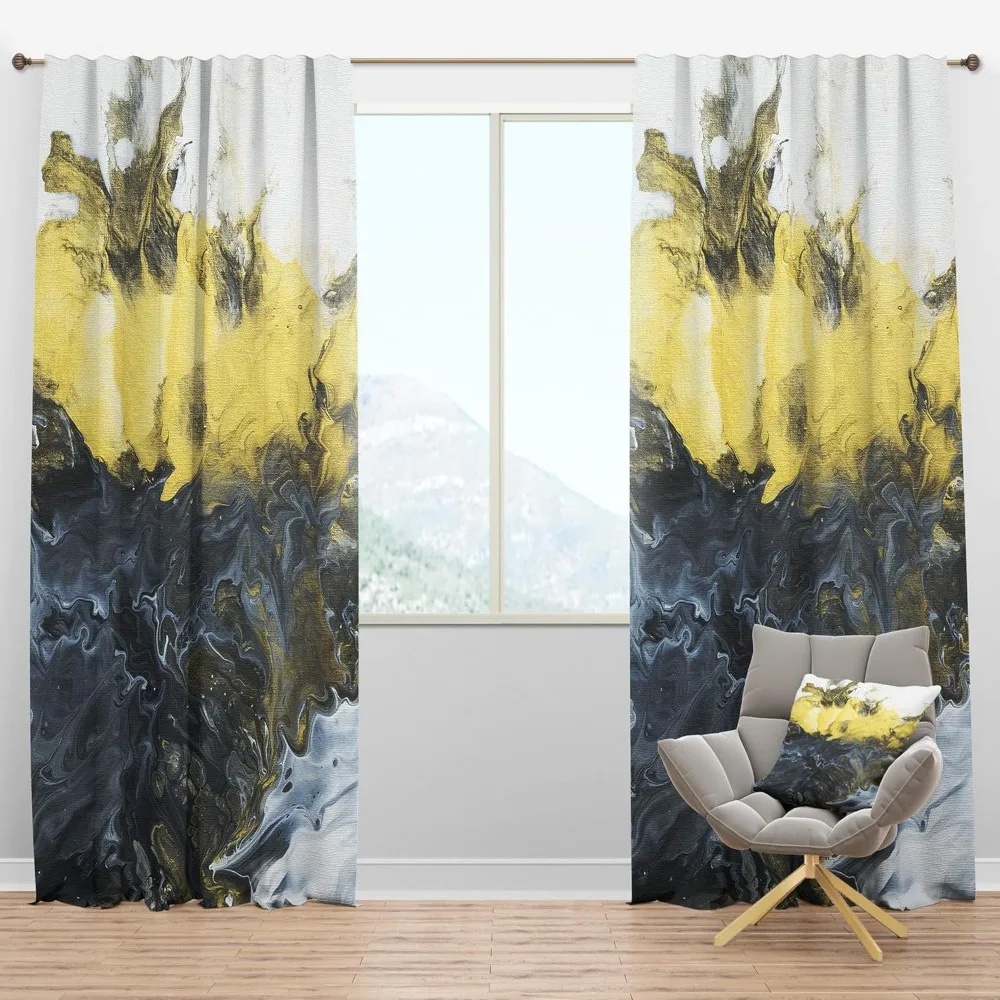 Pannelli per tende con dettagli in onice in stile moderno di metà secolo con composizione elegante per interni senza tempo