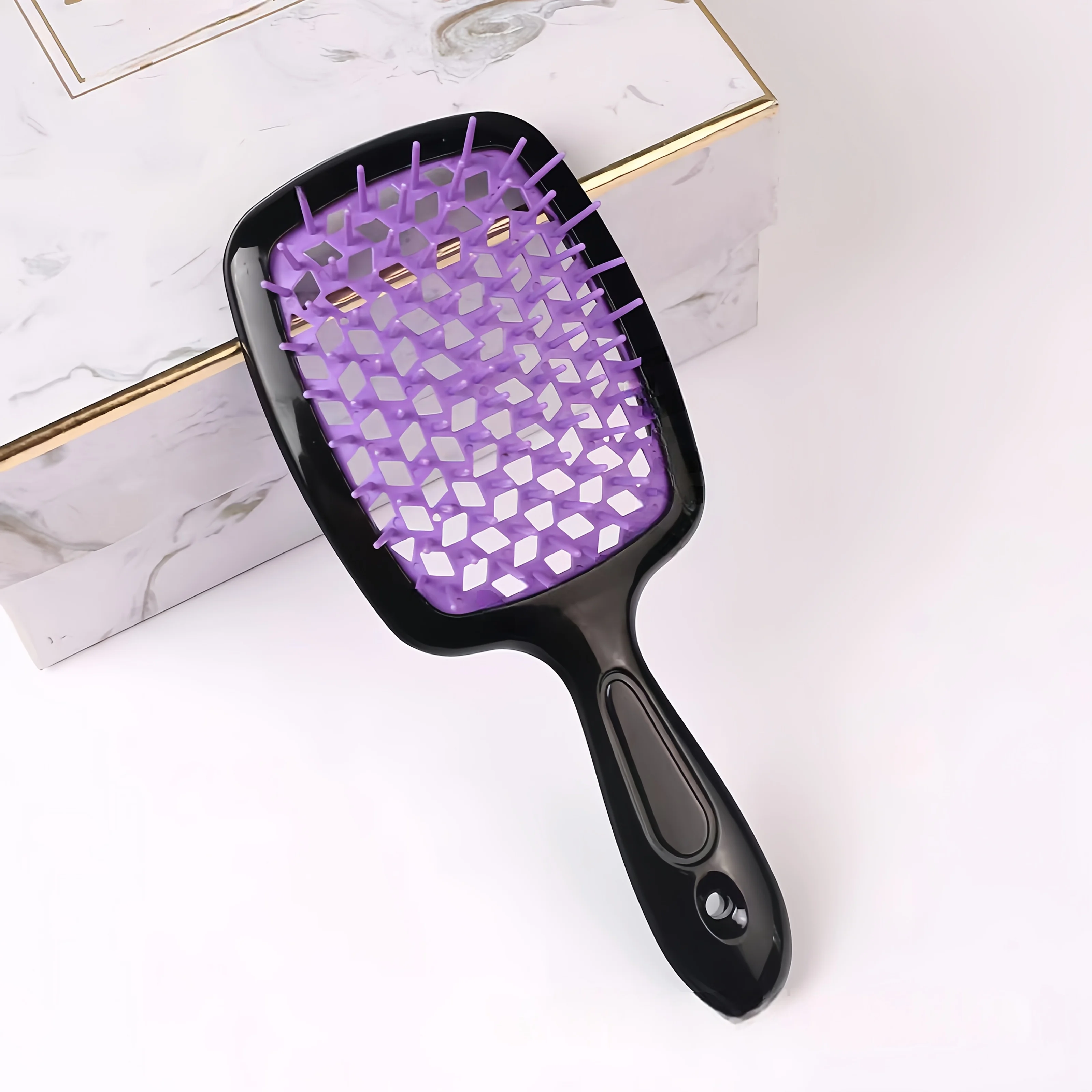 WANMEI Luchtkussen Kam Plastic Massage Antistatische Droog Nat Krullend Haar Uitholling Haar Borstels Kapper Styling Kappers Te