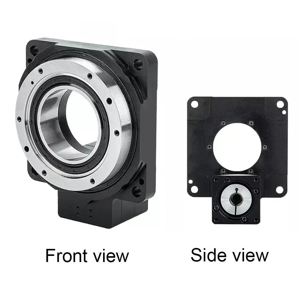 360 องศา Turutable Hollow แพลตฟอร์มหมุน Divider สําหรับ 750w 1KW 80 มม.เซอร์โวมอเตอร์ Nema34 Stepper Motor ความแม่นยําสูง 1 arcmi