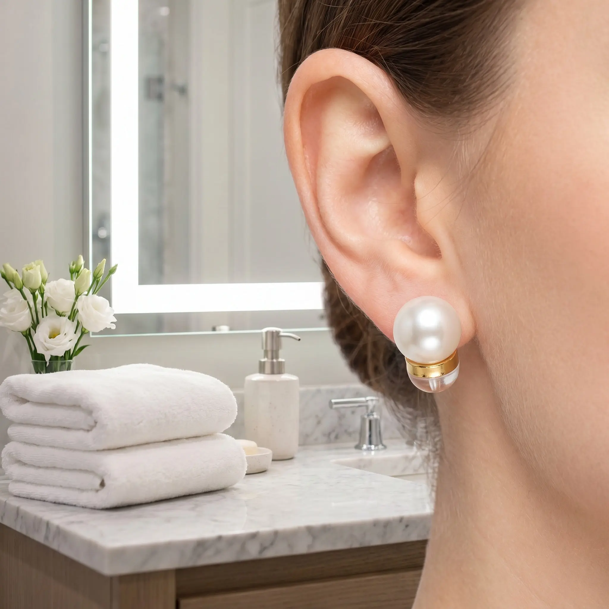 12Pcs Elegant Earring Backs Replacements for Studs High-Strength Wear-Resistant Earring Supplies DIY Earrings Stoppers