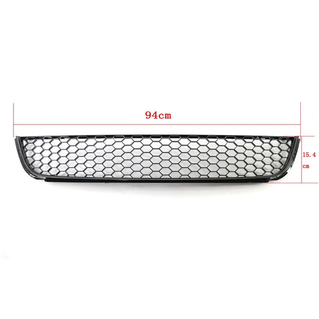 Front Bumper Grille under Lower Honeycomb ABS Decoration Black Strip Grill Cover Radiator Mesh Golf 6 MK6 Car Parts Replace