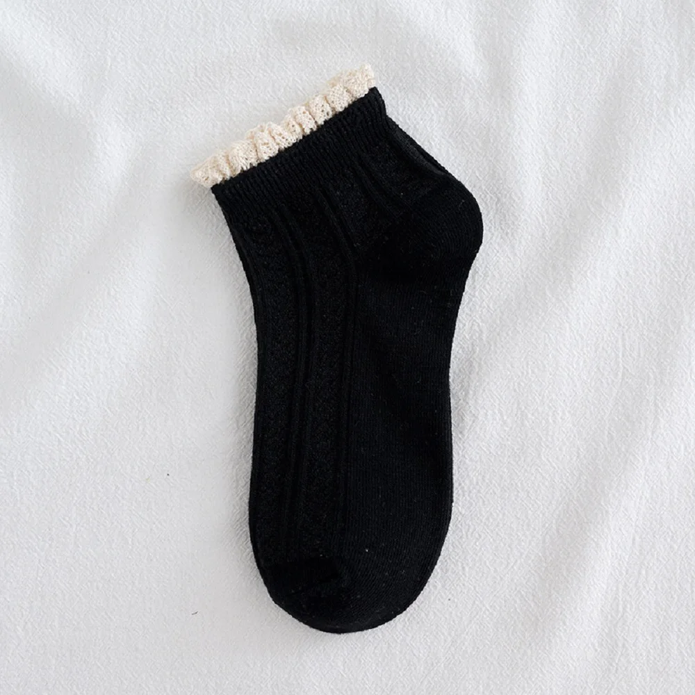 Harajuku Lolita Princess Girls Sweet Short Cute Cotton Socks Hosiery Ruffles Women Socks Lace Socks