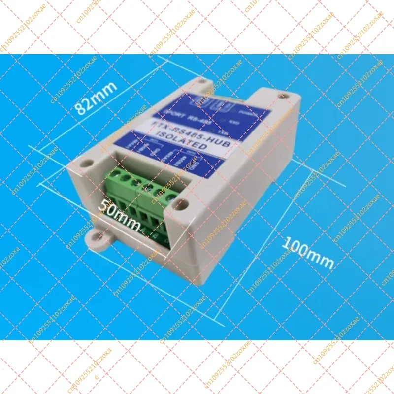Industrial Grade 2 Port RS485 Repeater Photoelectric Isolated Signal Amplifier Lightning Protection RS485 Extender Hub