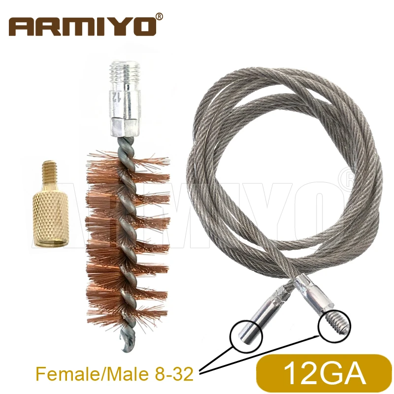Armiyo Taktische Gen 2. Generation Unendlich Verlängerbare 5mm Kabelbürste zur Kohlenstoffablagerungsreinigung, Bronze-Bürste für Jagdzubehör – Detail 12