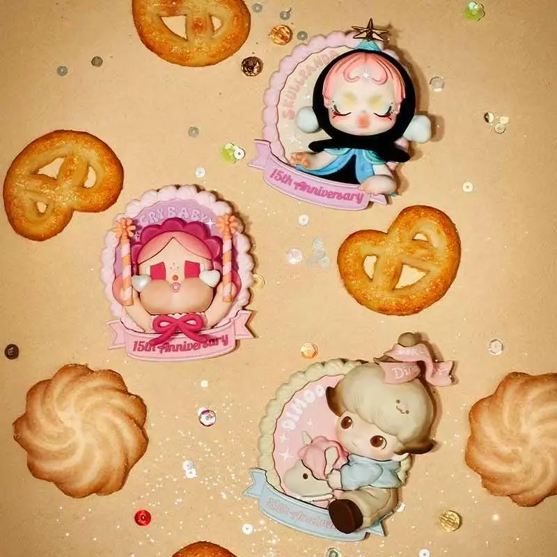 POPMART ฉลองช่วงเวลาแห่งนี้ ซีรีส์ - สติกเกอร์ติดตู้เย็น กล่องสุ่ม LABUBU ของสะสมแฟชั่นสุดฮิต ของขวัญคริสต์มาส