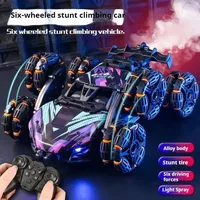 4x4 rc car gift set:remote control car,gesture sensing stunt car with fart spray,6-wheels 4WD rc drift car,kids toys cool stuff