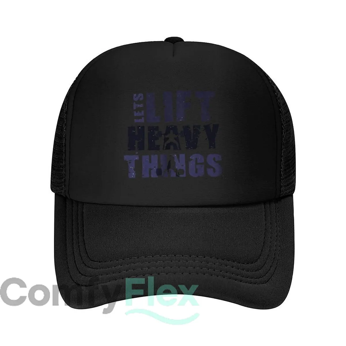 Lets Lift Heavy Things Weightlifting 2026 Mesh Baseball Cap Hip Hop
