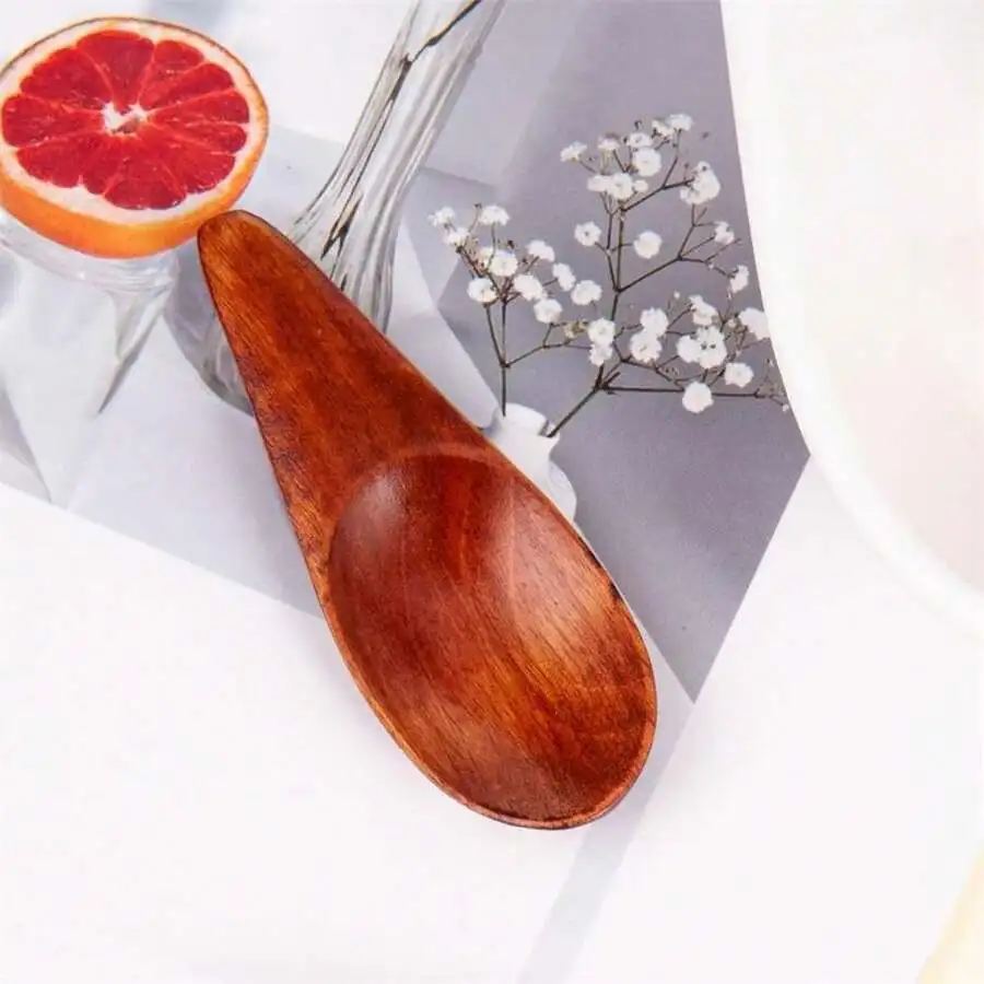 

3 Pieces Mini Wooden Spoons For Spice Tea Coffee Milk Powder