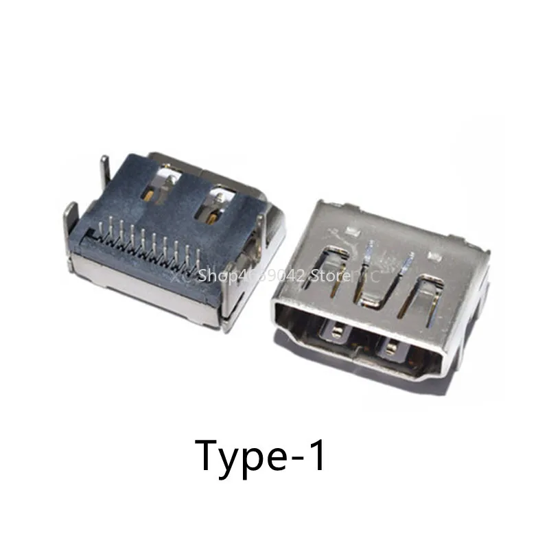 10pcs/lot HDMI 19P HD Interface Connector SMD 19 Pin Vertical Right Angle HDMI Socket Surface Mound PCB Receptacle image 3