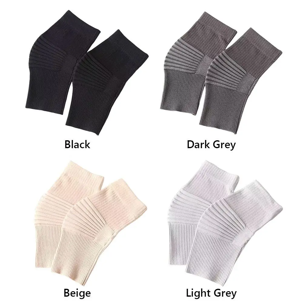 Women Men Cotton Knee Warmers Soft Thermal Stretch Fit Knee Brace Pads Knitted Thermal Knee Pads Protects Joints,