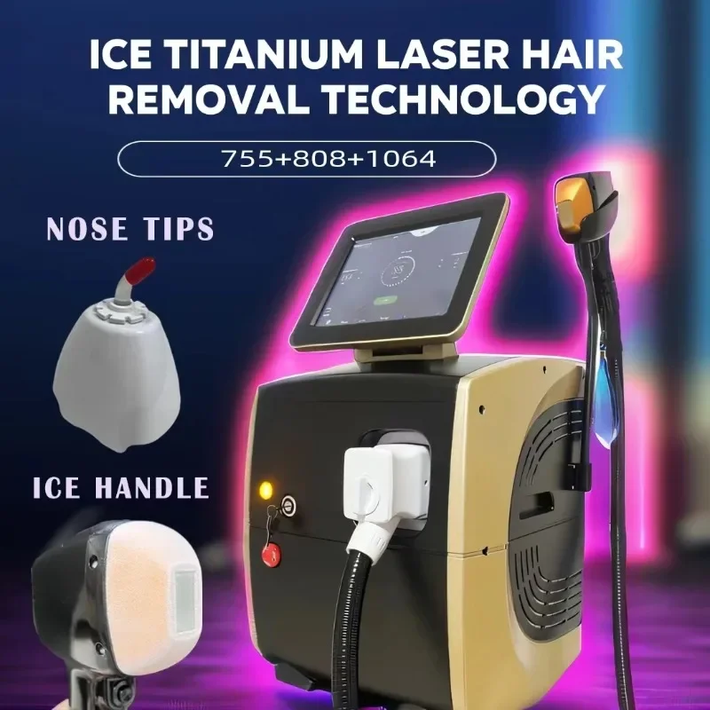 

Triple Wavelength 808 Nm Skin Rejuvenation Ice Platinum Depilacion 3 Waves 755 1064 808nm Diode Laser Hair Removal Machine