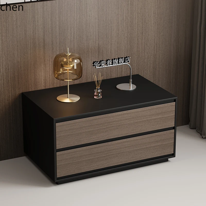 HT Bedside Table for Master Bedroom,No Installation Needed,Solid Wood Side Cabinet Ready to ship and purchase with peace of mind
