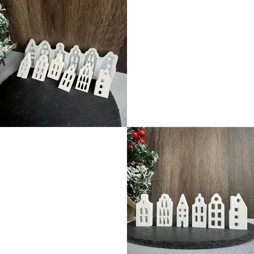 

Home Decoration Silicone Mold Miniature House Shaped Ornament Mould Jewelry Tool