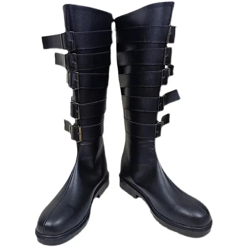 

2025 11, обувь для косплея аниме Alic-e, черные длинные сапоги «Безумность возвращается», реквизит Алисы, потому что парики принцессы горничной, волосы, роман на Хэллоуин