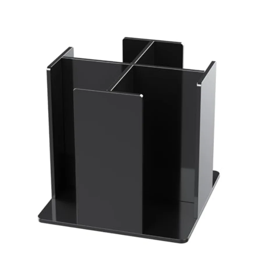 

Вращающийся диспенсер для кофейных чашек и крышек с 4 отделениями, квадратный, для ресторанов, буфетов, кофейных станций, баров