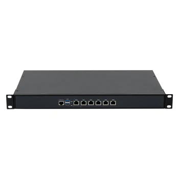 1U Rackmount Firewall Server – Intel Core i5-6200U / i5-8260U / J4125 / 3865U, 6× Gigabit Ethernet, pfSense / Linux / Windows