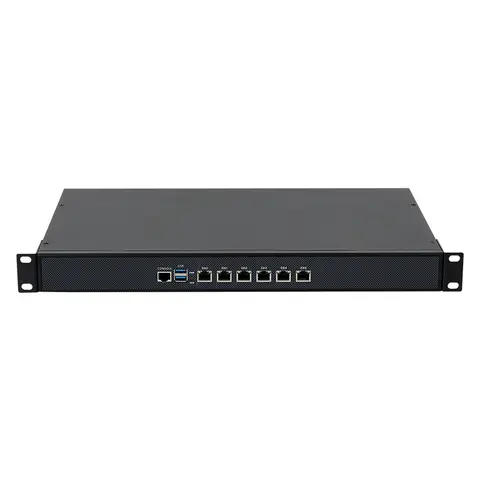 1U Firewall Network Server Intel Core I5-6200U 8260U J4125 3865U 6x Gigabit Ethernet Support Windows Linux Pfsense