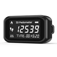 Contador de pasos preciso podómetro 3D con pantalla LCD para correr para caminar Fitness dispositivo de seguimiento de calorías rastreador recargable