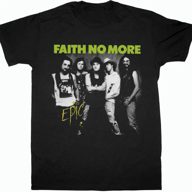 Vintage Faith No More Epic Family Black All Size T Shirt Ac1130