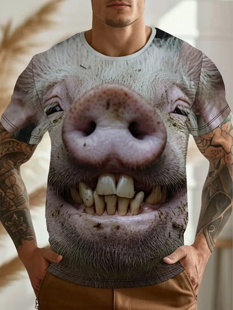 Funny Monster Toilet Graphic T Shirt Mens 3D Horror Cartoon Print Tee Novelty Streetwear Casual Summer Fashion Top Men's Shirts