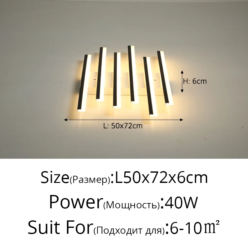 Nordic Art Line Acrylic Led Ceiling Chandeliers for Living Room Restaurant Kitchen Bar Modern Home Decoration Chandelier Lights image 3