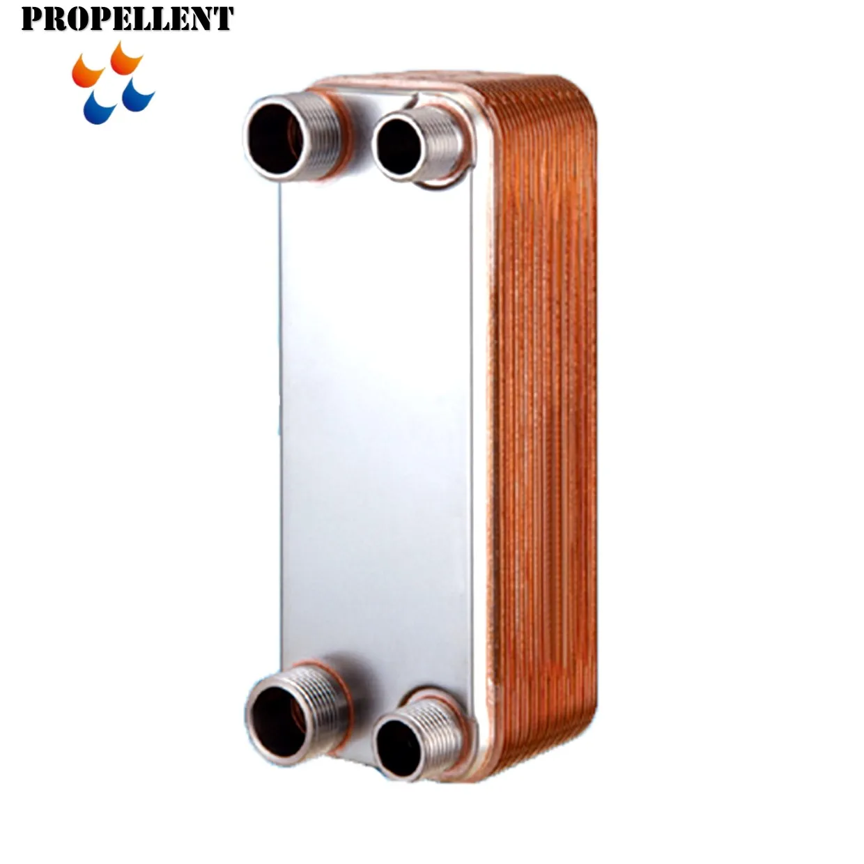 HVAC Water Cooled Brazed Plate Heat Exchanger Copper Brazed Phe for R22 Evaporator
