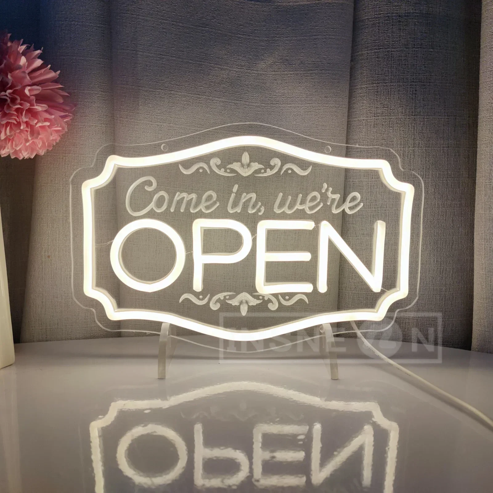 Open LED Neon Sign USB Wall Decoration For Business Storefront Window Glass Door Florists Bar Salon Studio Cafes Restaurant Neon