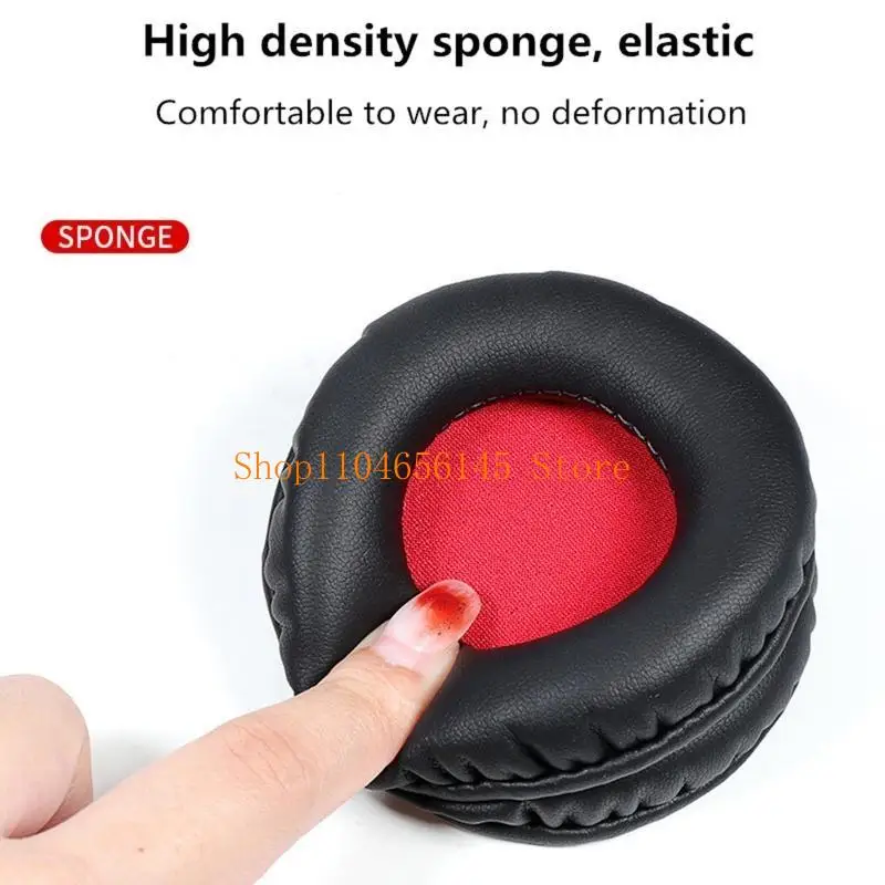 2 قطع استبدال الإسفنج وسادة رغوة الذاكرة سماعة وسادات الأذن بطانة للأذن لينة لسماعة الألعاب ATH-S200BT ATH-S220BT