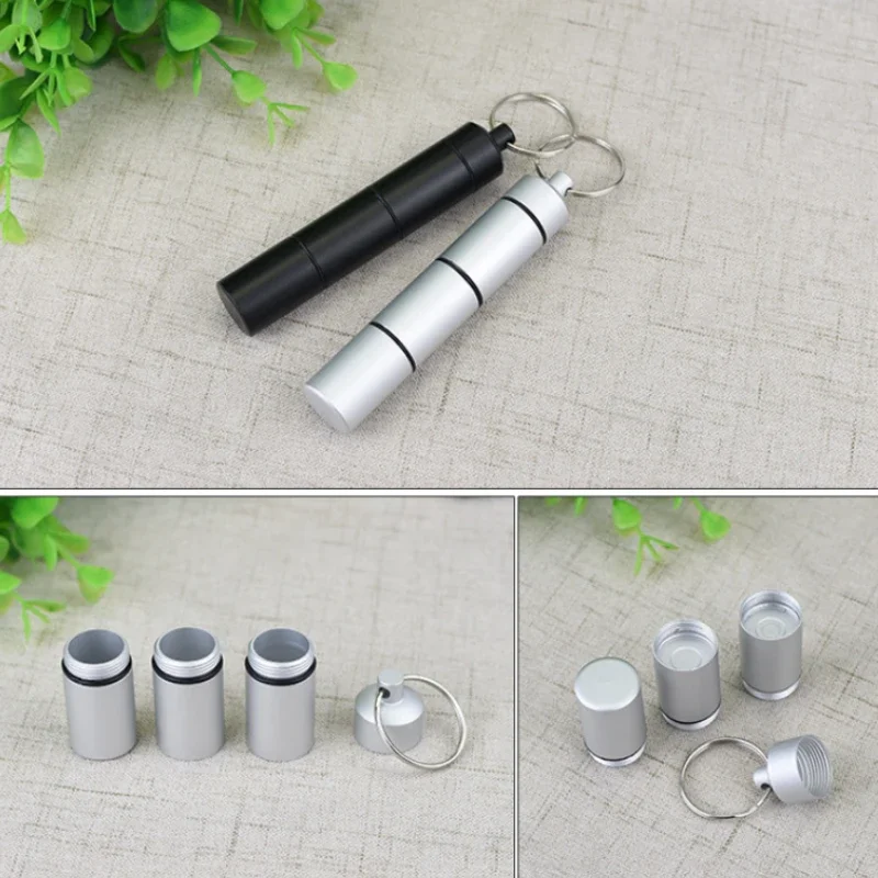 Mini Sealed Pill Organizer with Three-Part Grid
